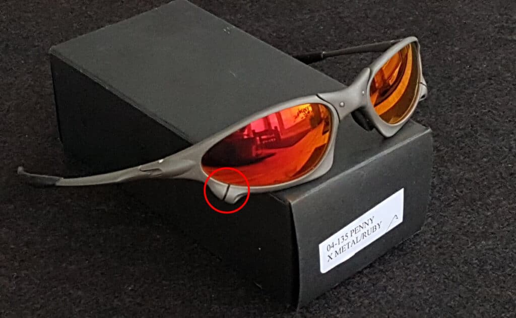 Oakley Penny X Metal Polished Black Iridium Sunglasses