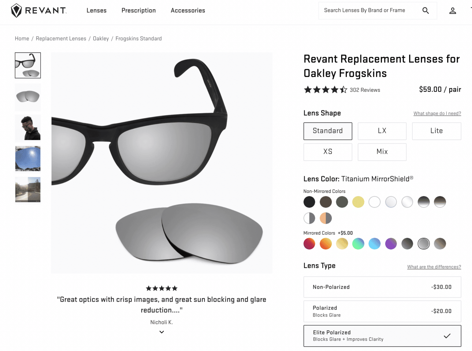 Revant Optics Lenses Review & Ordering Experience